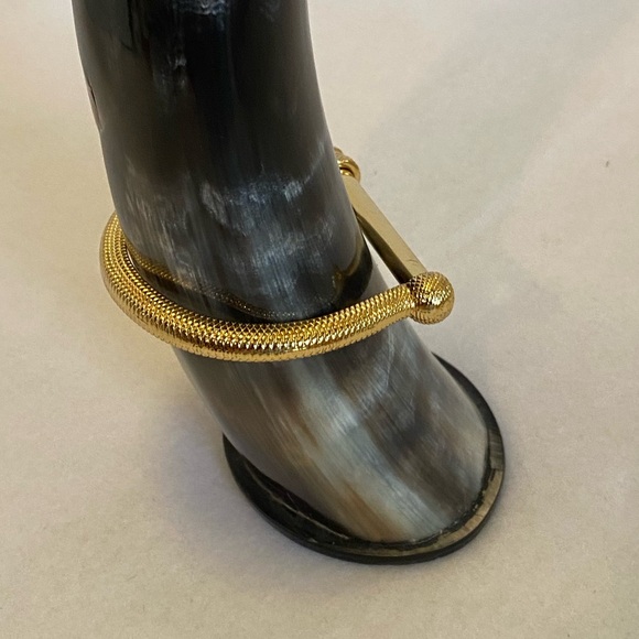 Gold Plated Cuff/Bracelet - Crystal Clasp/Twist - Picture 14 of 16